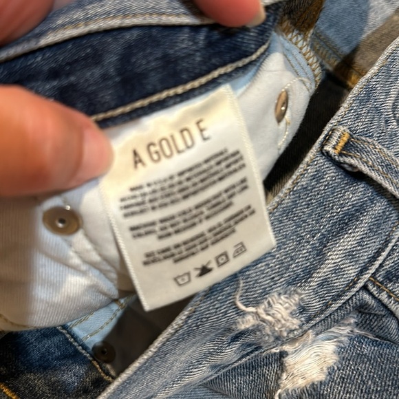 A Golde Parker Vintage Destroyed Denim Shorts 27 Revolve - Picture 5 of 11